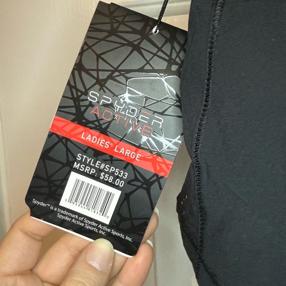 Spyder Women's Athletic Black Shorts - Picture 3 of 3